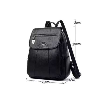 Mochila Mujer Cuero PU 15L – Estilo Vintage | Havresacs