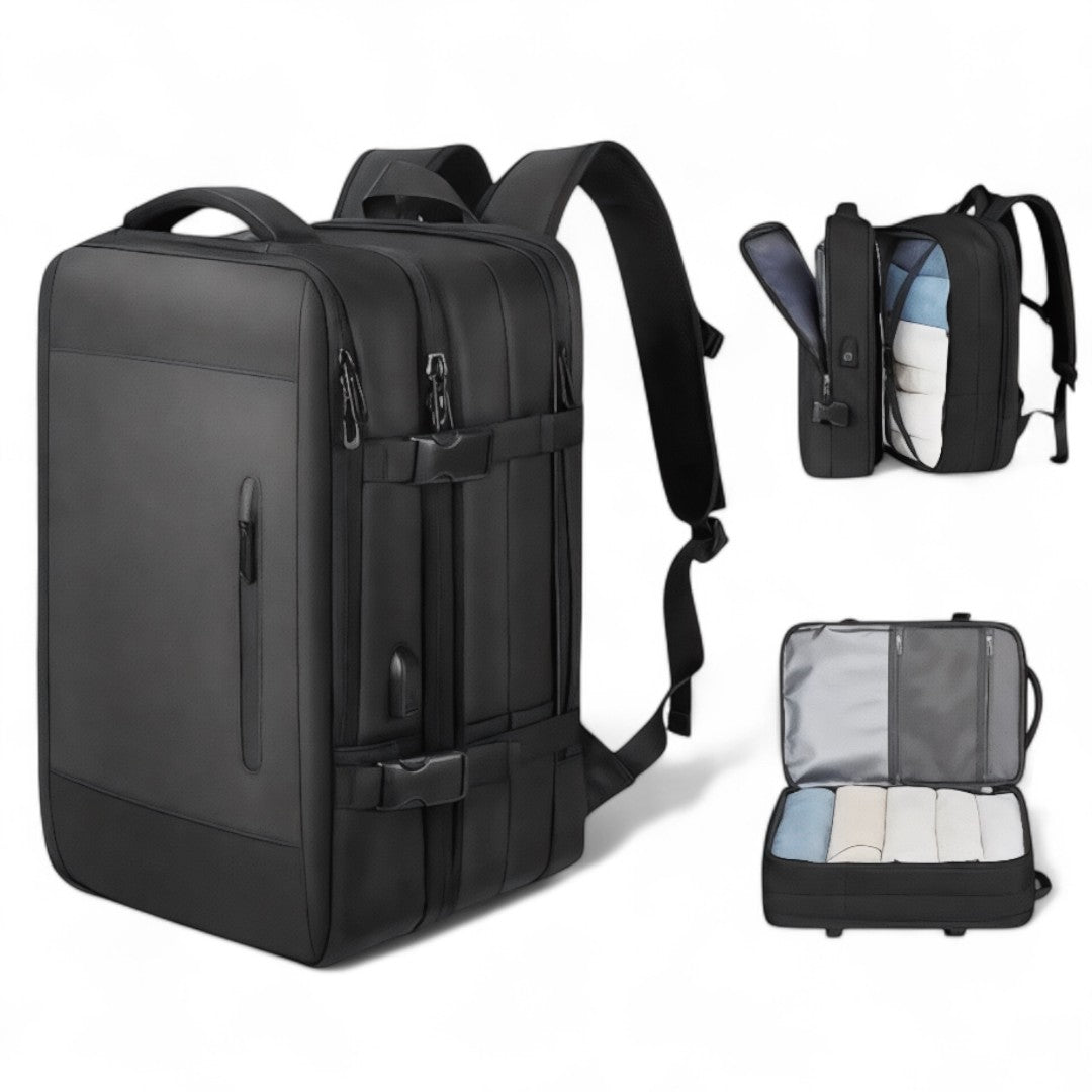 Mochila extensible 40L ideal para viajes y cabina de avión – Havresacs