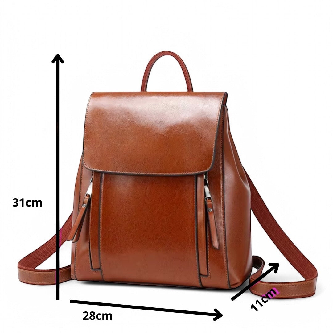 Mochila mujer de cuero 10L, elegante y ligera – Havresacs