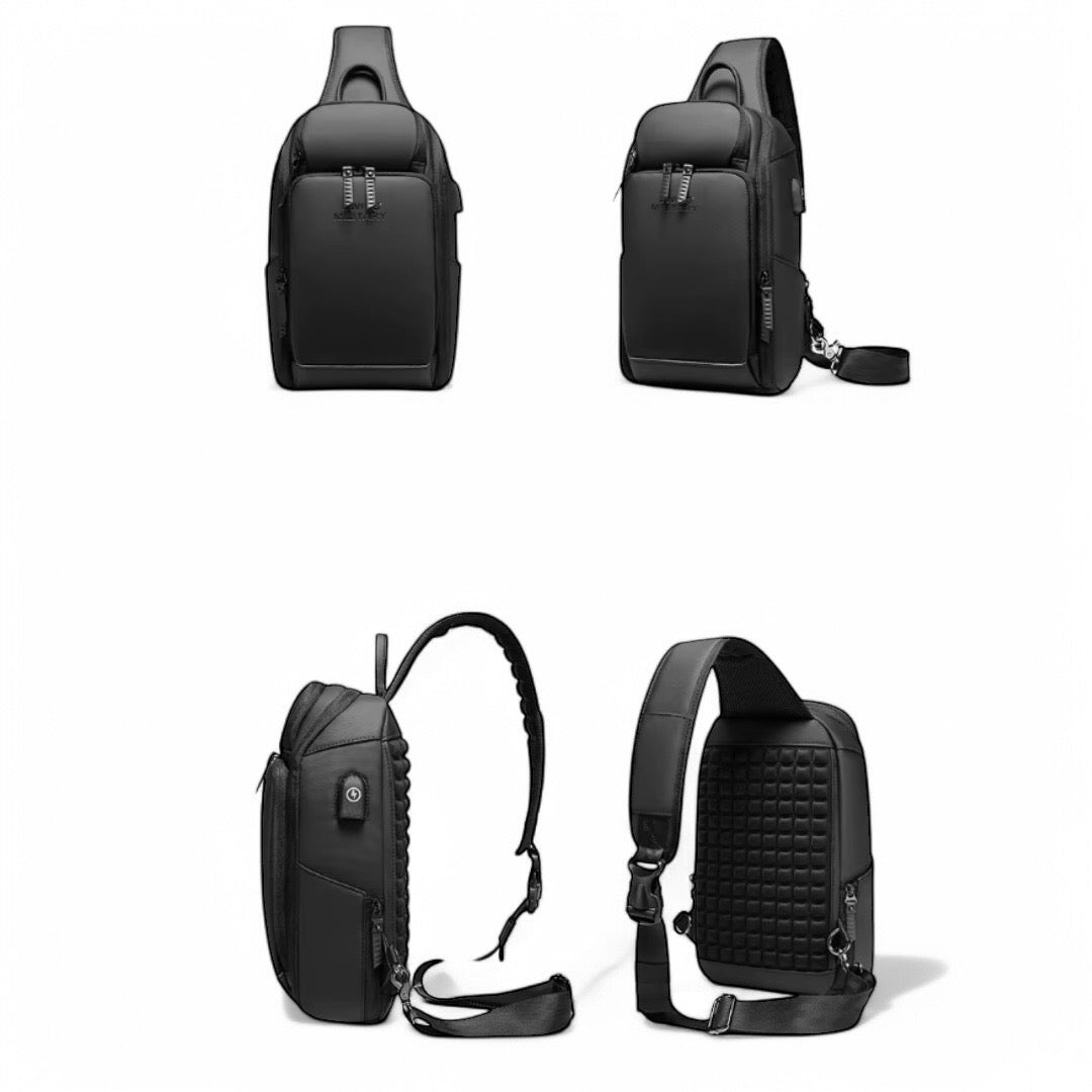 Bandolera impermeable de 7L para hombre, urbana y antirrobo