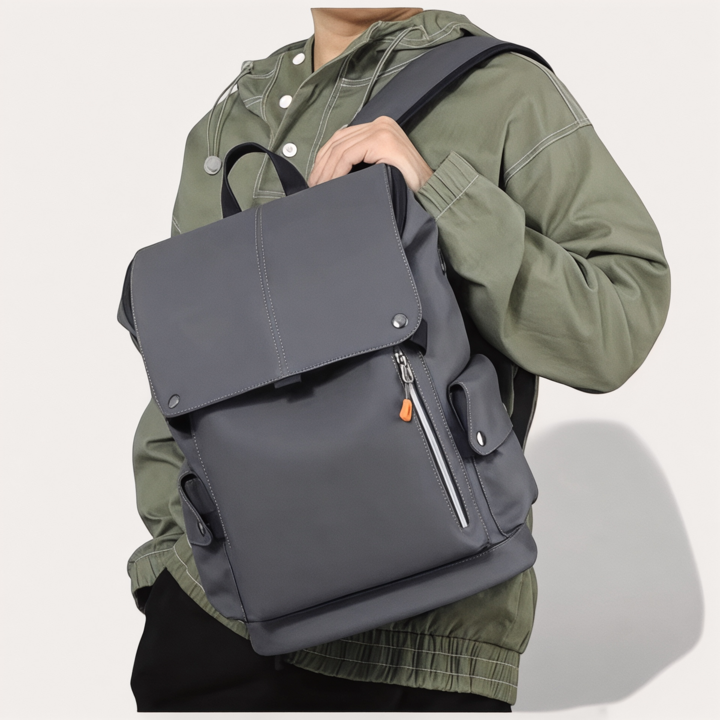 Mochila impermeable para hombre con compartimento para portátil 15"