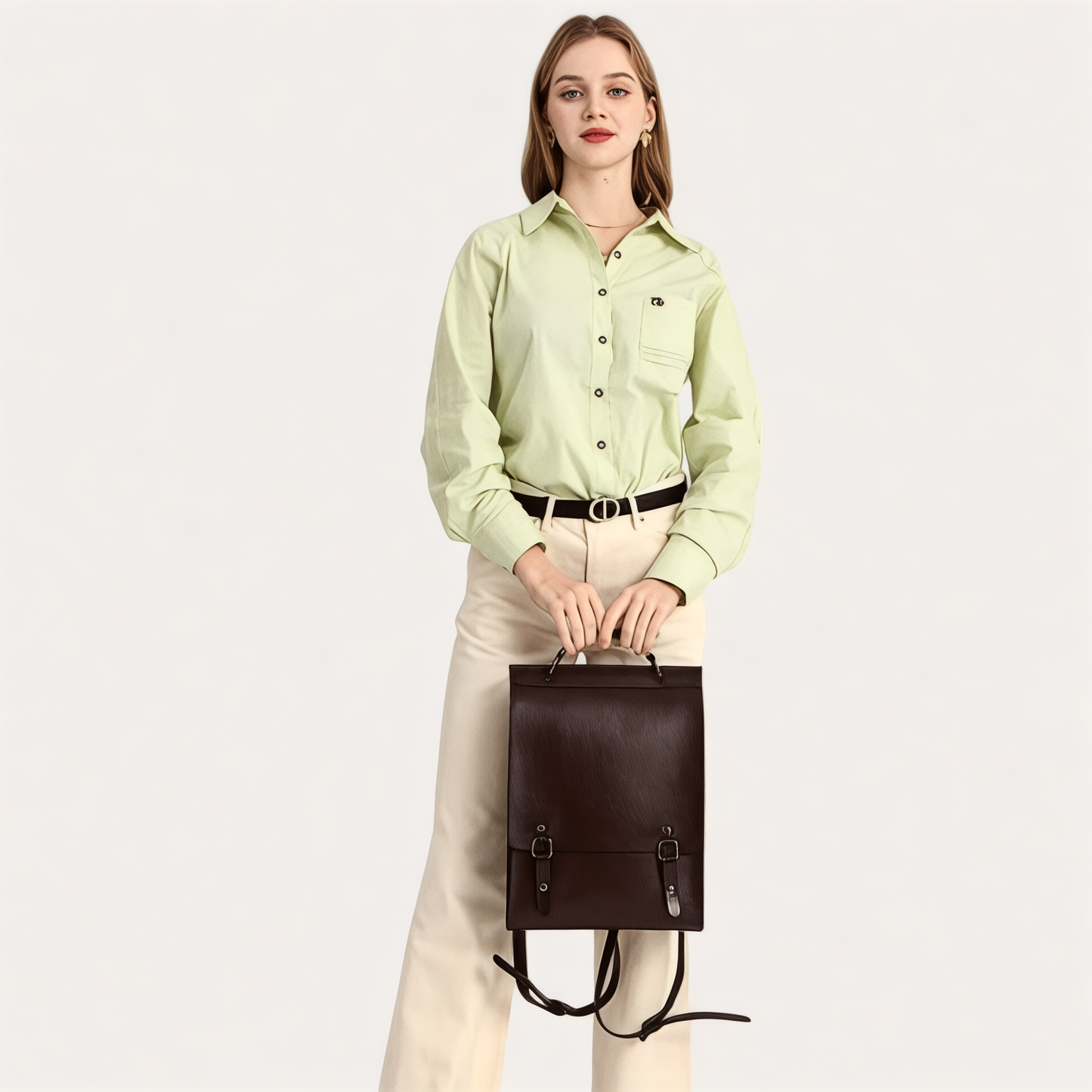 Mochila mujer de cuero 10L elegante y vintage – Havresacs