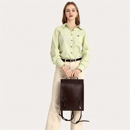 Mochila mujer de cuero 10L elegante y vintage – Havresacs