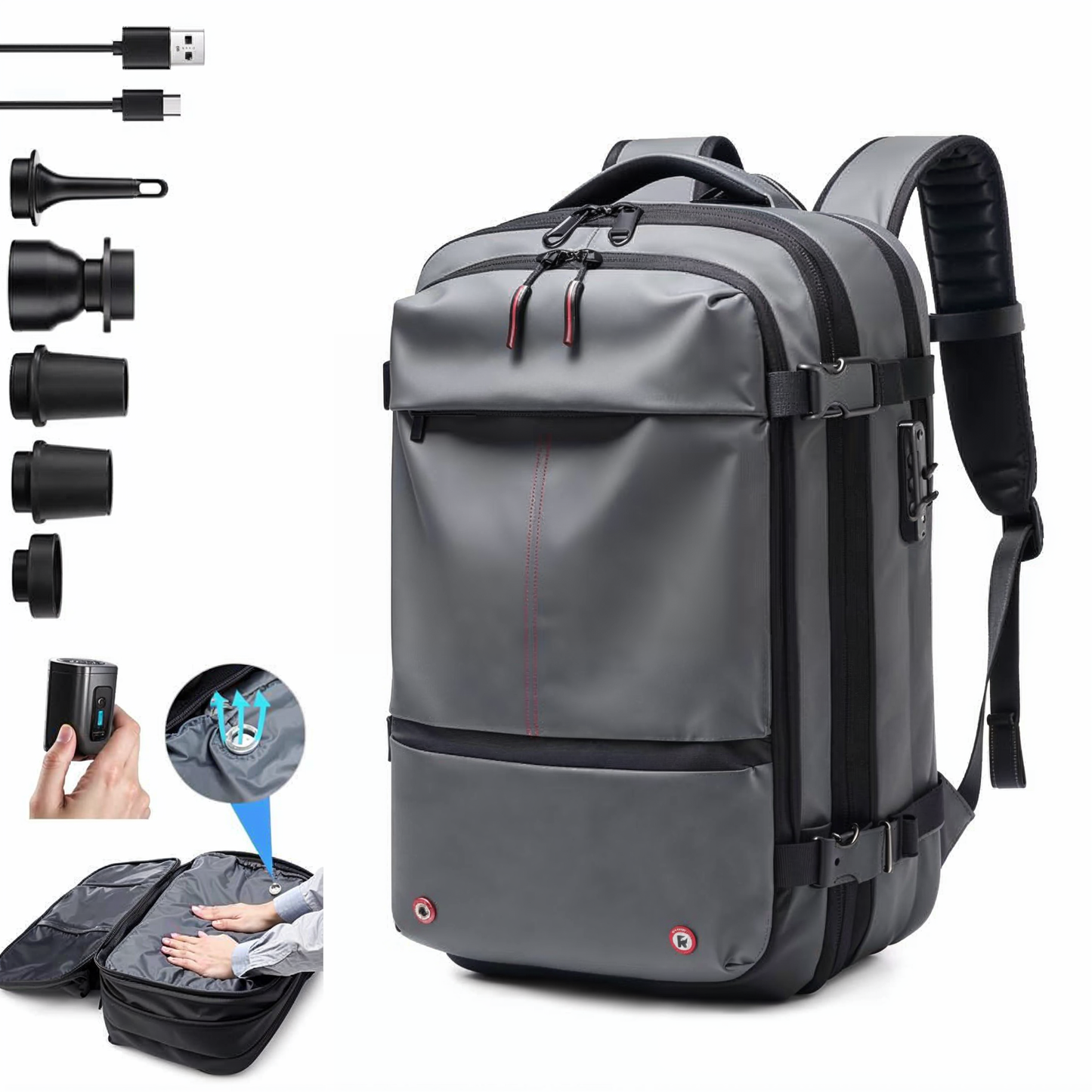 Mochila de compresión para cabina de avión, Compartimento  PC de 17"